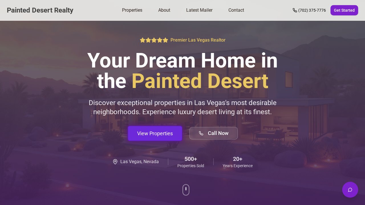 Screenshot of Painted Desert Realty
