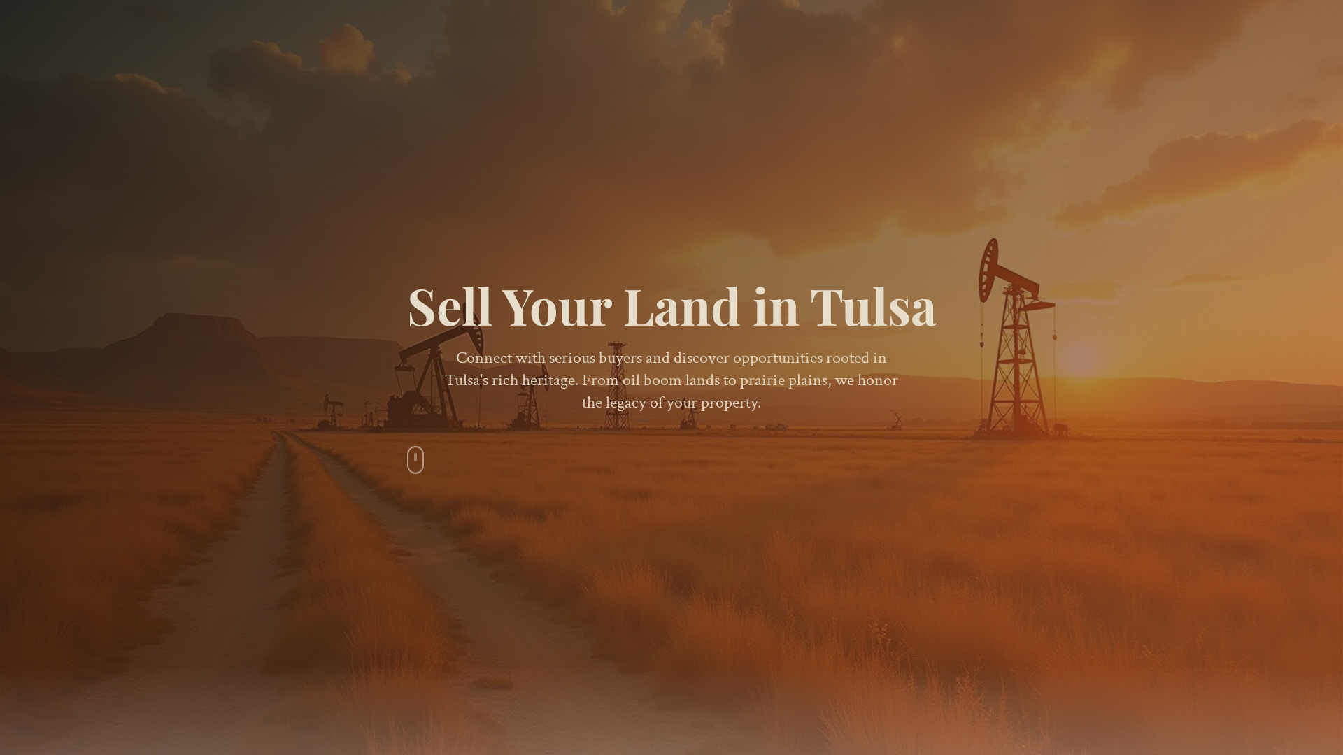 Tulsa Land Brokers website screenshot